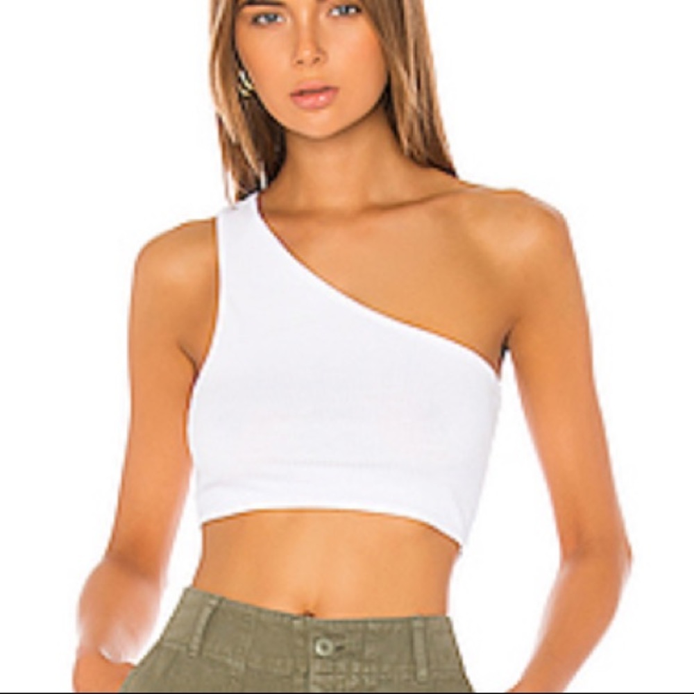 superdown one shoulder top